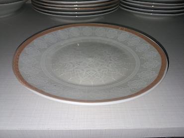 yemek servisi: Nahar dəsti, rəng - Ağ, Farfor — 4