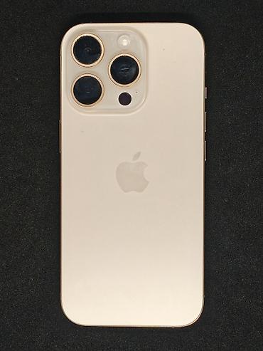 Apple iPhone: IPhone 16 Pro, Новый, 256 ГБ, Золотой, Зарядное устройство, Защитное стекло, Чехол, 93 % — 1