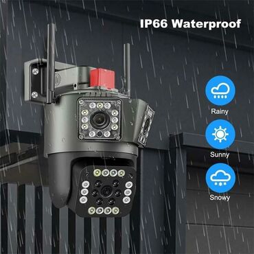 Видеокамеры: Наружняя тройная smart ip camera wi fi