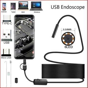 ucuz telefon: Endoskop kamera Çox təmiz çəkir Ucuna qıra və qaşıqlari var ki