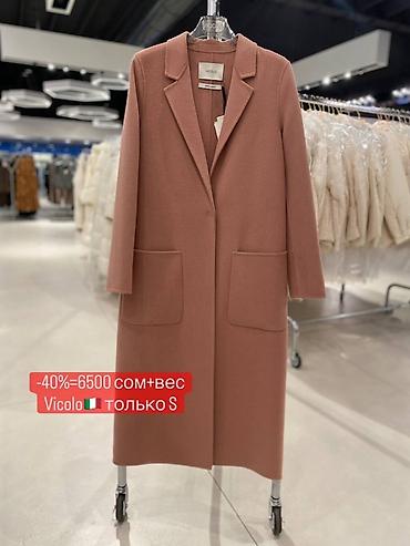 Пальто: Пальто, Халат, Осень-весна, Длинная модель, С поясом, XS, L, S — 2