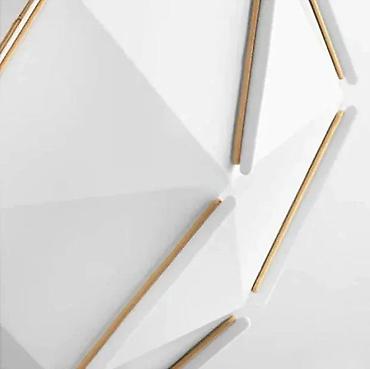 Stilski lusteri: Moderan viseći luster – geometrijski dizajn, bela mat - Tip — 4