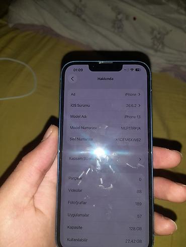 60 kv kondisioner: IPhone 13, 128 GB, Mavi, Face ID — 6