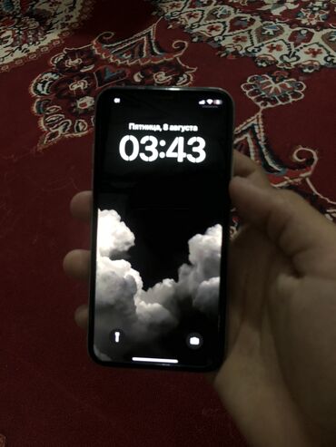 iphone x экран: IPhone X, Колдонулган, 64 ГБ, White Titanium, Коргоочу айнек, 100 %