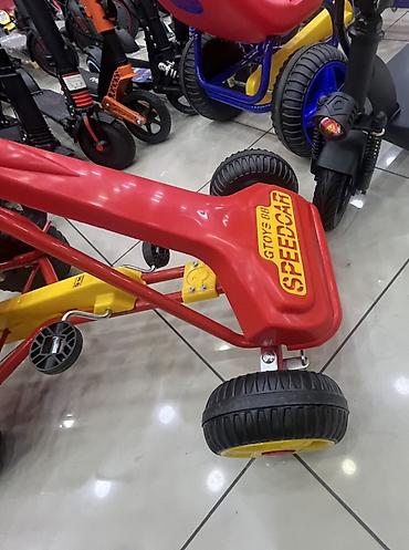 Детские электрокары: Uşaq pedaallı qokart – GTOYS Speedcar - Mexaniki pedaallı sürüş — 4