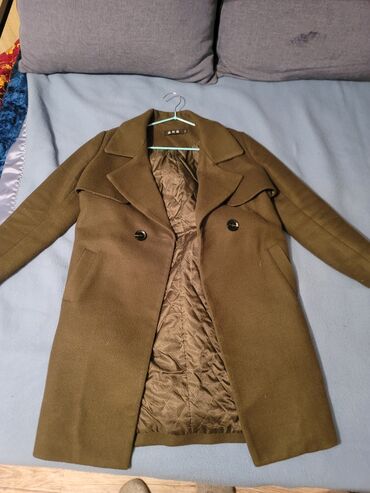 male coat: Пальто, Балмакаан, Осень-весна, Альпака, По колено, L (EU 40)
