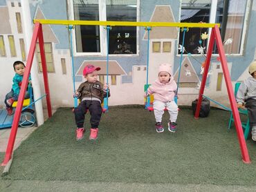 детская площадка для малышей: Качели двойные! Качели для детей! Качели для детского садика! Для