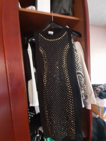 turske haljine za punije dame: S (EU 36), bоја - Crna, Večernji, maturski, Kratkih rukava