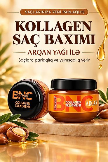 aminol yağ: Saç maskası Arqan yağı Quru və qırılan saçlar üçün — 1