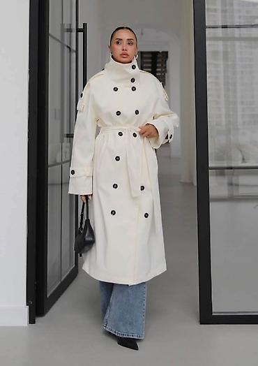 binarni sat: 10. - Viral Trench coat - Dostupan u Krem,Vanila i maslinastoj boji — 5