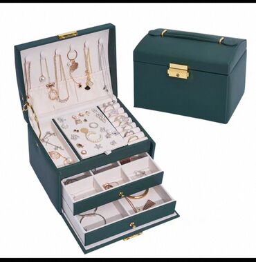 Digər bijuteriyalar: Zərgərlik qabı – çox bölməli, qutu tipli organizer - Rənglər: tünd -da lalafo.az — 7 Digər bijuteriyalar: Zərgərlik qabı – çox bölməli, qutu tipli organizer - Rənglər: tünd — 7