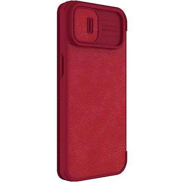 Maske i futrole za telefone: Maska Nillkin Qin Pro za iPhone 14 Plus 6.7 crvena. Kataloški broj — 4