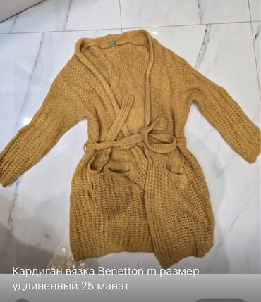 qara qadın sviterləri: Кофта, Benetton, M, цвет - Коричневый