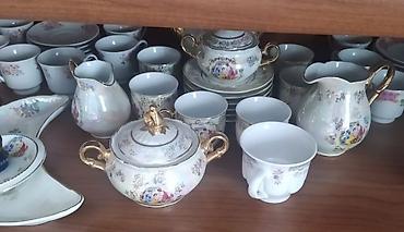 cayniy serviz: Çay dəsti, rəng - Ağ, Kobalt, Çexiya — 3