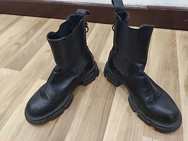 батинке: Мужские ботинки, 40, AURA SHOES, Б/у, цвет - Черный, Самовывоз, Бесплатная доставка — 2