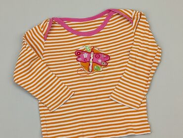 pomarańczowa bluzka dziewczęca: Bluzka, 1.5-2 lat, 86-92 cm, stan - Dobry