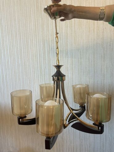 şüşə yunu: Люстра, 5 ламп at lalafo.az şüşə yunu: Люстра, 5 ламп