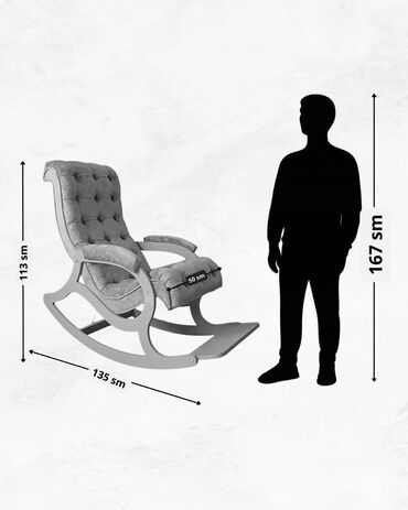 Kreslolar: Yeni, Kreslo-kaçalka, Parça, Kredit var, Şəhərdaxili pulsuz çatdırılma — 10