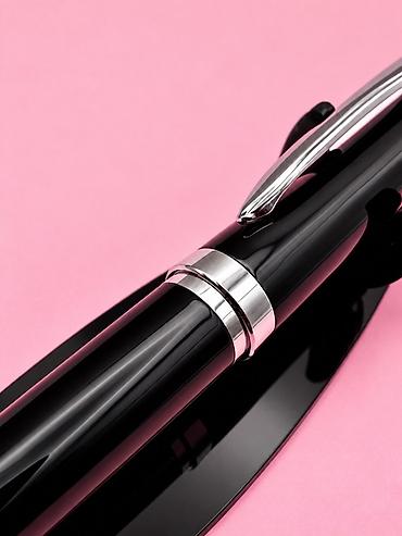 карандаш труси: Перьевая ручка, классический черный лак с хромированными деталями - — 4