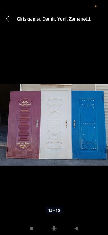 Giriş qapıları: Yeni Giriş qapısı Zamok və çərçivə ilə, Zəmanətli, Ödənişli quraşdırma, Ünvandan götürmə, Ödənişli çatdırılma, Rayonlara çatdırılma — 30