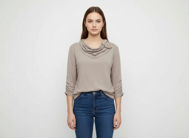 bluzki bawełniane z rękawem 3 4: Women's blouse, size S