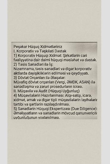 daş vallar: Hüquqi xidmətlər | Müqavilələrin hazırlanması — 4