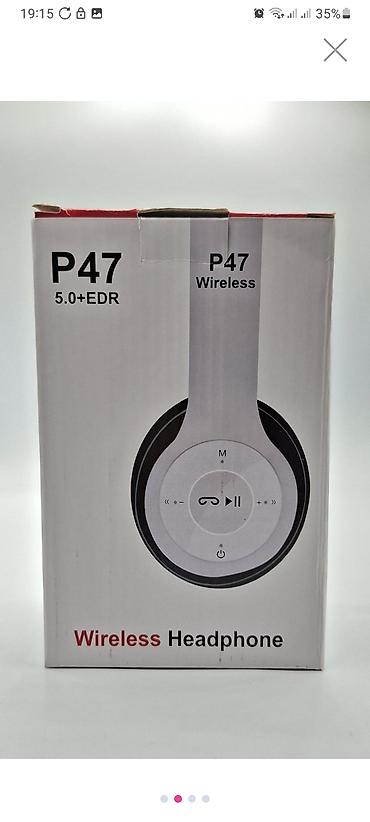 Səsgücləndiricilər, qulaqlıqlar və mikrofonlar: Məhsul: P47 Wireless qulaqcıq - Bağlantı: Bluetooth (4.1+EDR yazısı — 31