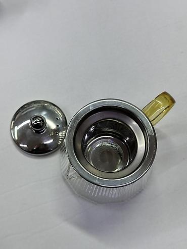 time try: Заварочный чайник из рифлёного жаропрочного стекла с металлической — 2