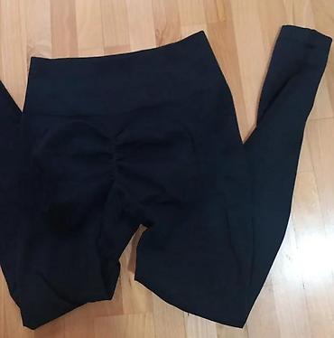 Helanke, biciklistički šortsevi: Ženske sportske helanke – crne, visok struk - Model: duge helanke sa — 9