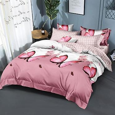 Posteljina: BRACNE POSTELJINE – komplet 5D dezen Opis: - Komplet posteljine sa — 12