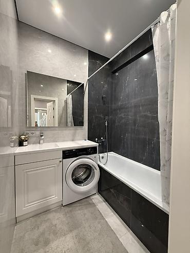 квартиры 2 комн: 2 комнаты, 76 м², Асанбай мкр Элитка, 12 этаж, Дизайнерский ремонт — 10