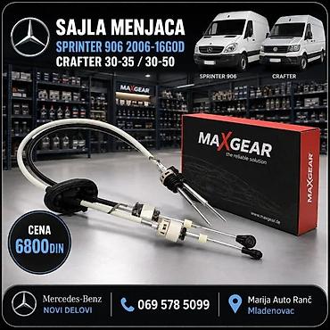 Prenosni sistem: SAJLA MENJACA SPRINTER 906 2006-16GOD CRAFTER 30-35 / 30-50 | ⭐Sajle — 2