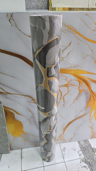 Vinil divar kağızı, oboy: Mərmər effekti verən PVC divar panelləri. 1.Arxası özü — 15