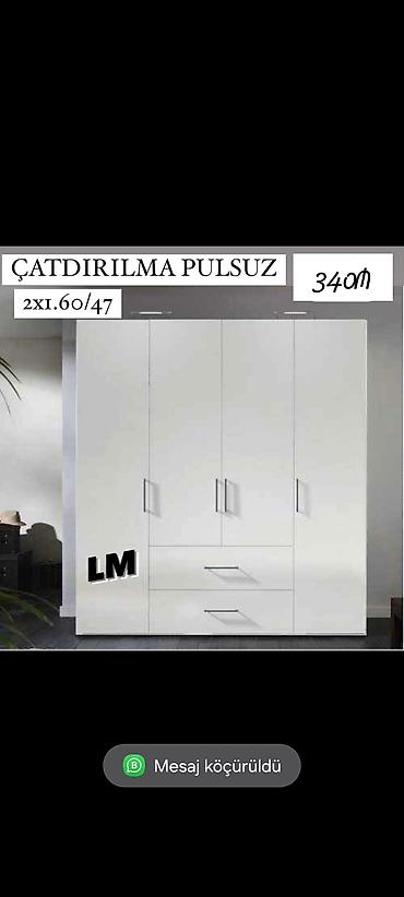 Sifarişlə ev mebeli: *Çatdırılma+quraşdırılma xidməti şəhər daxili pulsuz* 📌 *Dörd qapılı — 3