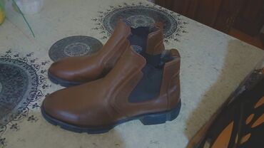 замшевые мужские ботинки: Məhsul 1: Kişi üçün Chelsea üslublu ayaqqabı - Rəng: tünd qəhvəyi -