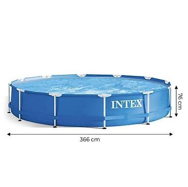 конный: Каркасный бассейн Intex Metal Frame 366 × 76 см - Серия: Intex Metal — 1