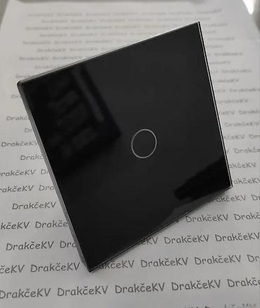 Prekidači: DUPLI PREKIDAČ NA DODIR TOUCH PREKIDAČ ZIDNI PREKIDAČ CRNI | *U — 2