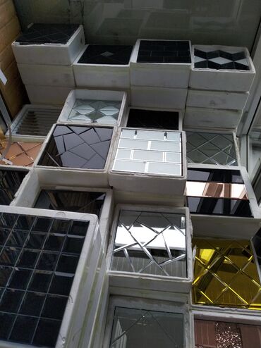 divar kağız: Güzgü Divar üçün, Kvadrat, Dekorativ, Naxışlı