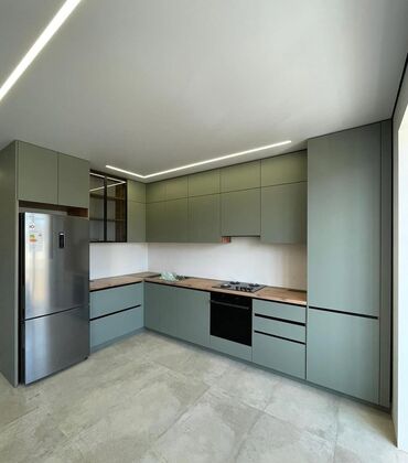 Mətbəx mebeli: Müasir dizaynlı mətbəx mebeli komplekti - Stil: minimal və düz xətli — 9