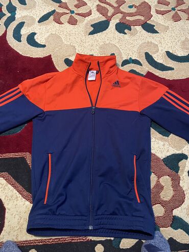 спец одежда и камуфляж: Мужской спортивный костюм, M (EU 38), Adidas, Б/у, цвет - Синий, Самовывоз