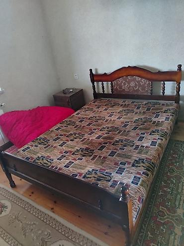 железный бак: Taxta iki nəfərlik çarpayı - Material: bərk ağac karkas, klassik — 1
