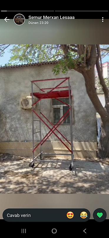 nerdivan nedir: Metal skafold (layihə və təmir işləri üçün) - Modul konstruksiya — 1
