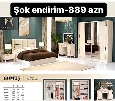 termo tumba: İkinəfərlik çarpayı, Termo, Dolab, 2 tumba, Azərbaycan, Yeni — 4