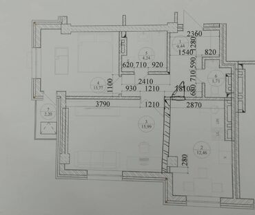 иссык куль дача: 2 комнаты, 60 м², Элитка, 10 этаж, ПСО (под самоотделку)
