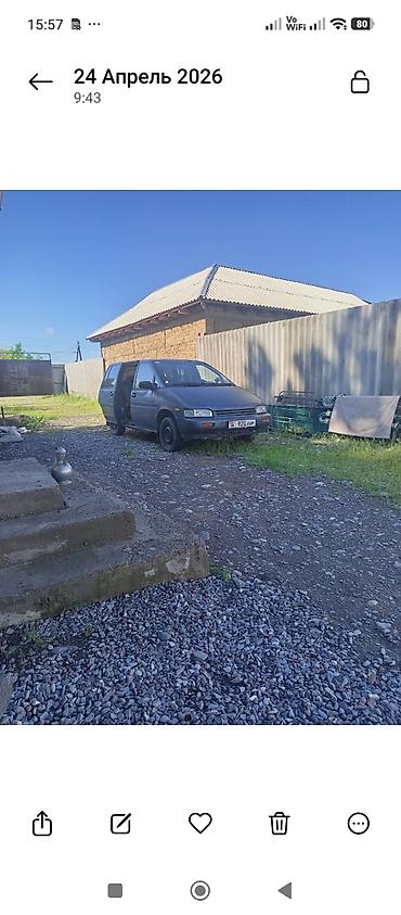 Транспорт: Nissan Prairie: 1992 г., 1.6 л, Механика, Бензин, Минивэн — 2
