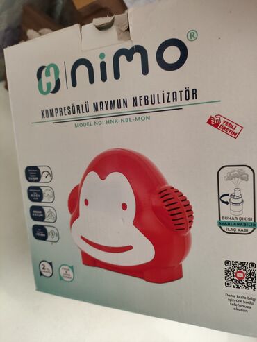 nebulizer qiymeti: Nimo HNK-NBL-MON modeli, kompresörlü maymun nebulizatoru, uşaqlar üçün