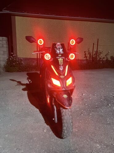 мото джерси: Скутер с тюнингом светотехники и стайлингом Monster Energy - Тип