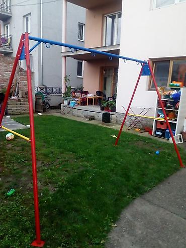 bubamara konjić za ljuljanje: Metalna konstrukcija za dvorišne ljuljaške - Masivni čelični ram u — 8