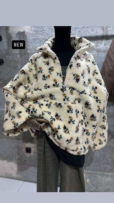 Пончо: Пончо, Классика, Осень-весна, Флис, С воротником — 1