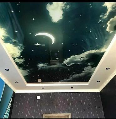 Натяжной потолок: Натяжной потолок 3D потолки, Глянцевое, Матовое Гарантия — 4